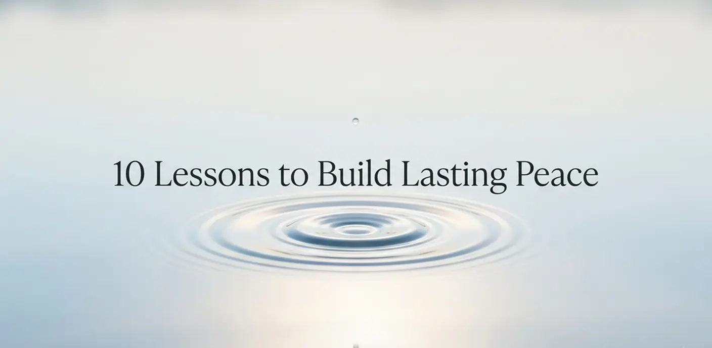 10 Lessons That Help You Build the Kind of Peace That Actually Lasts