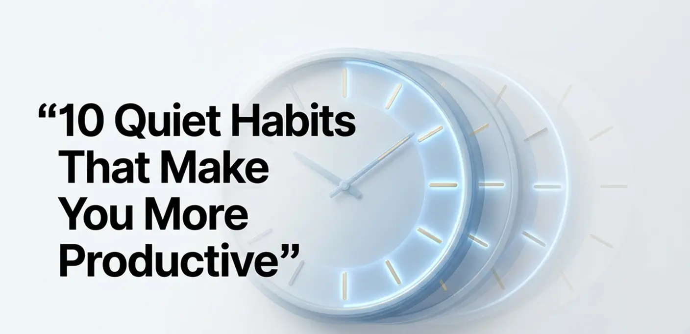 10 Quiet Habits That Make Productive People Seem Like They Have More Hours Than You