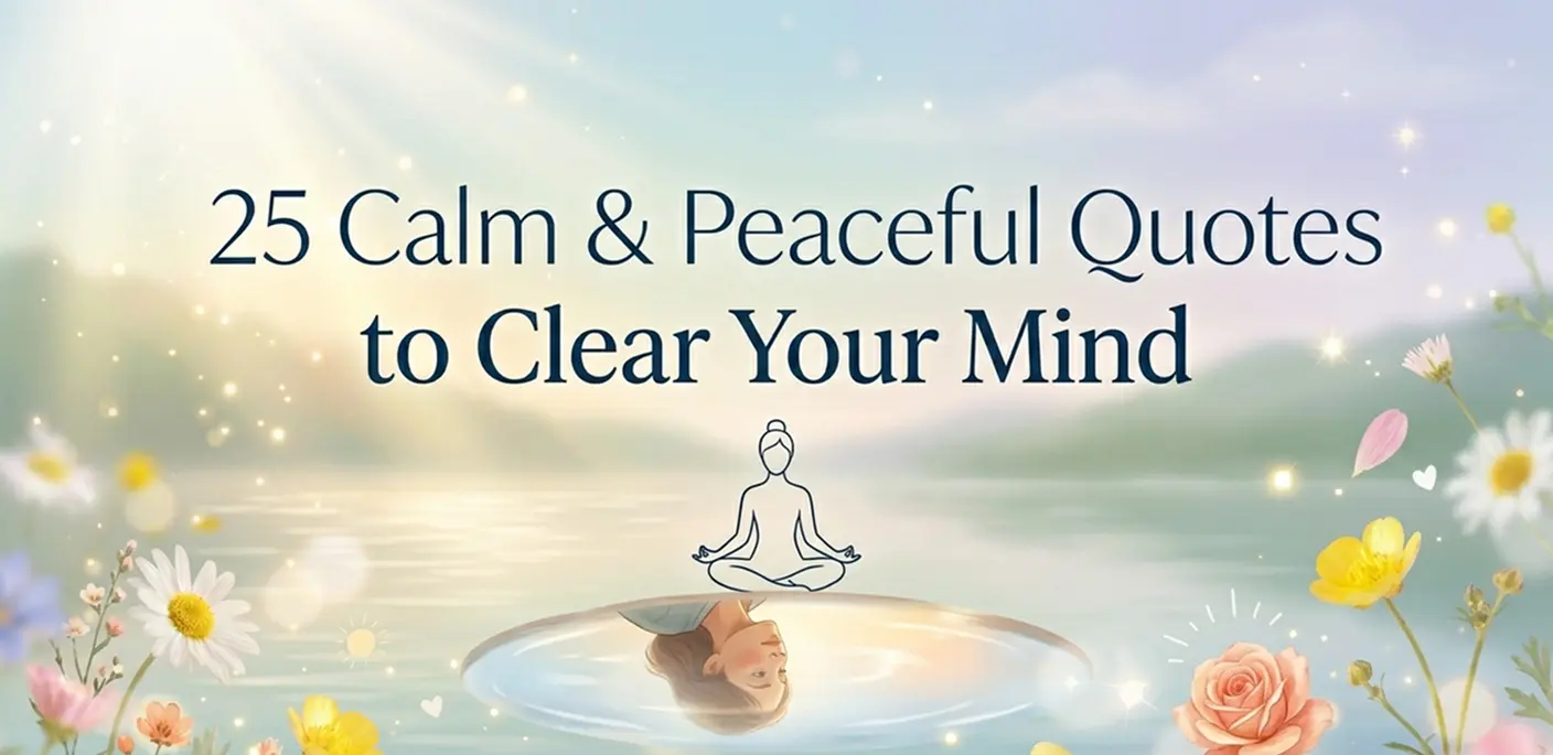 25 Calm and Peaceful Quotes to Clear Your Mind