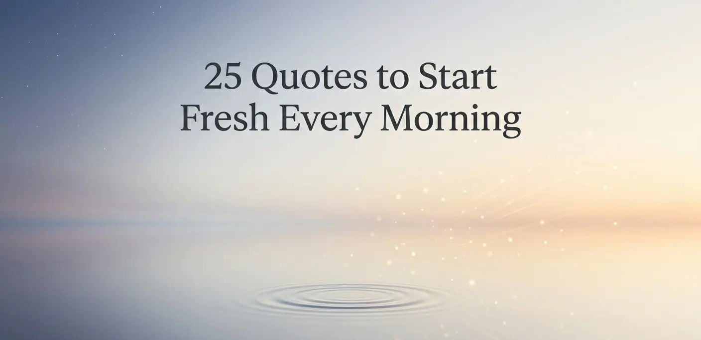 25 Quotes That Help You Start Fresh Every Single Morning