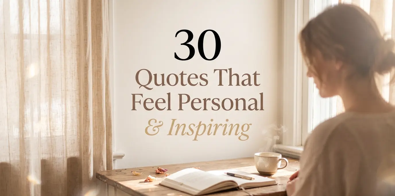 30 Quotes That Feel Personal and Inspiring
