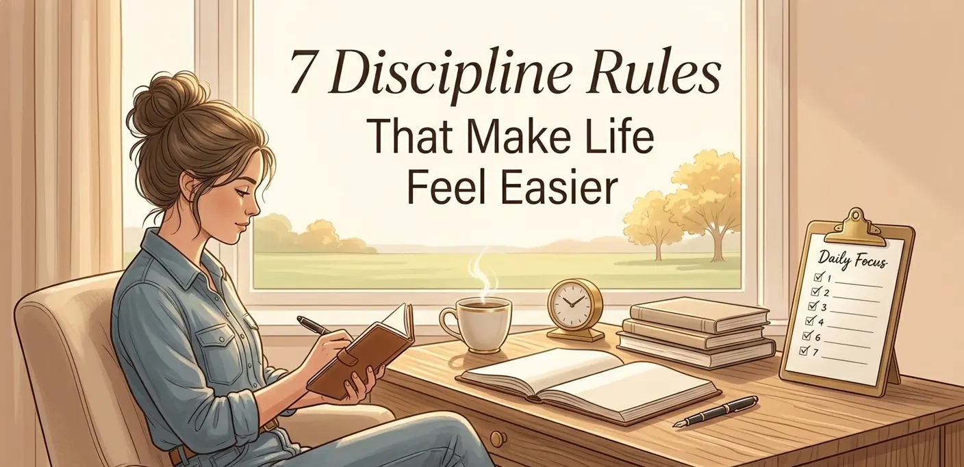 7 Discipline Rules That Actually Make Life Feel Easier