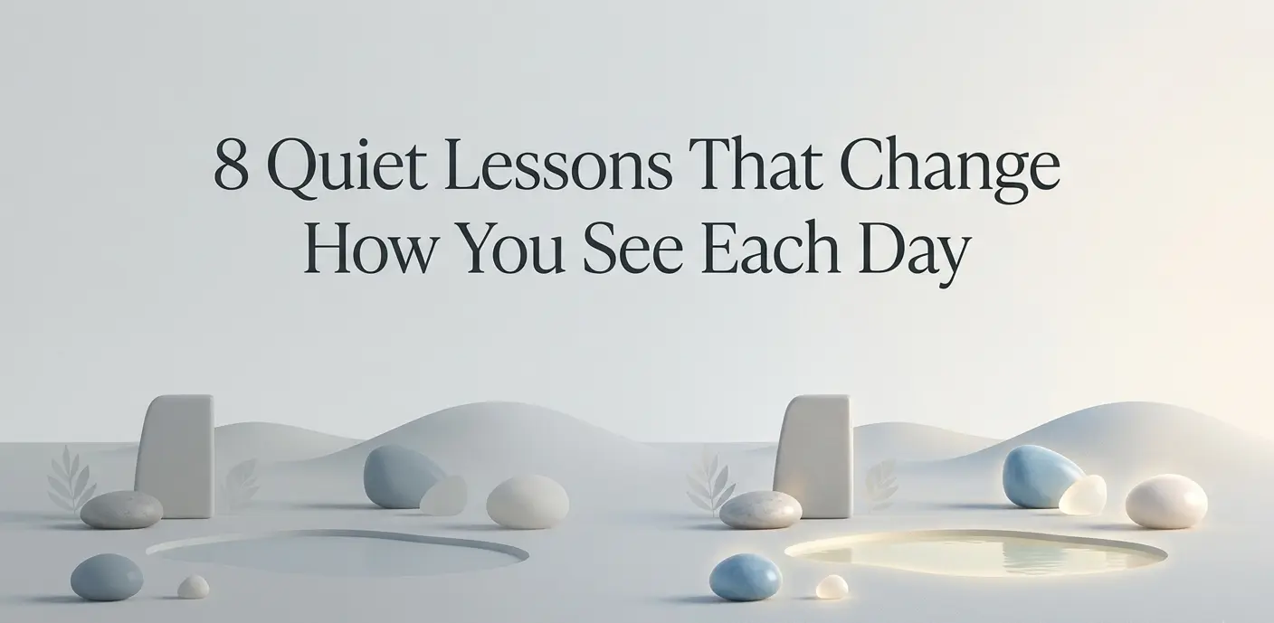 8 Quiet Lessons That Will Slowly Change How You See Each Day