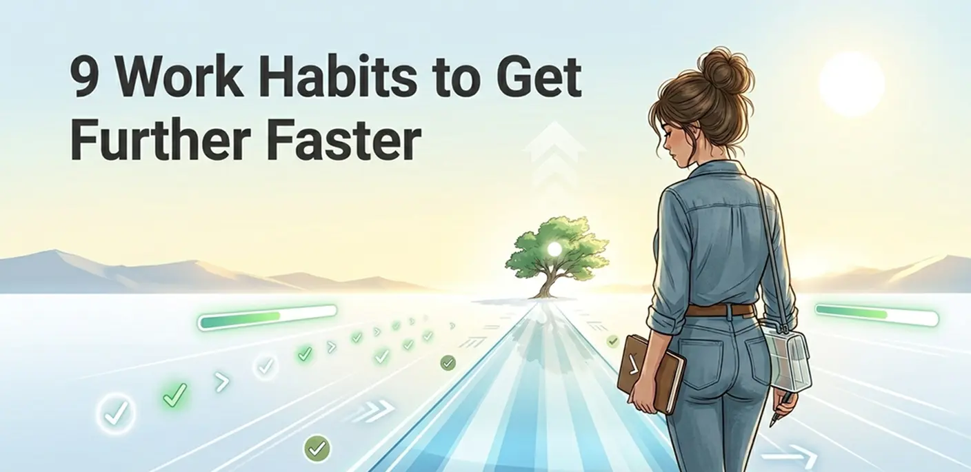 9 Work Habits That Help You Move Further in Less Time