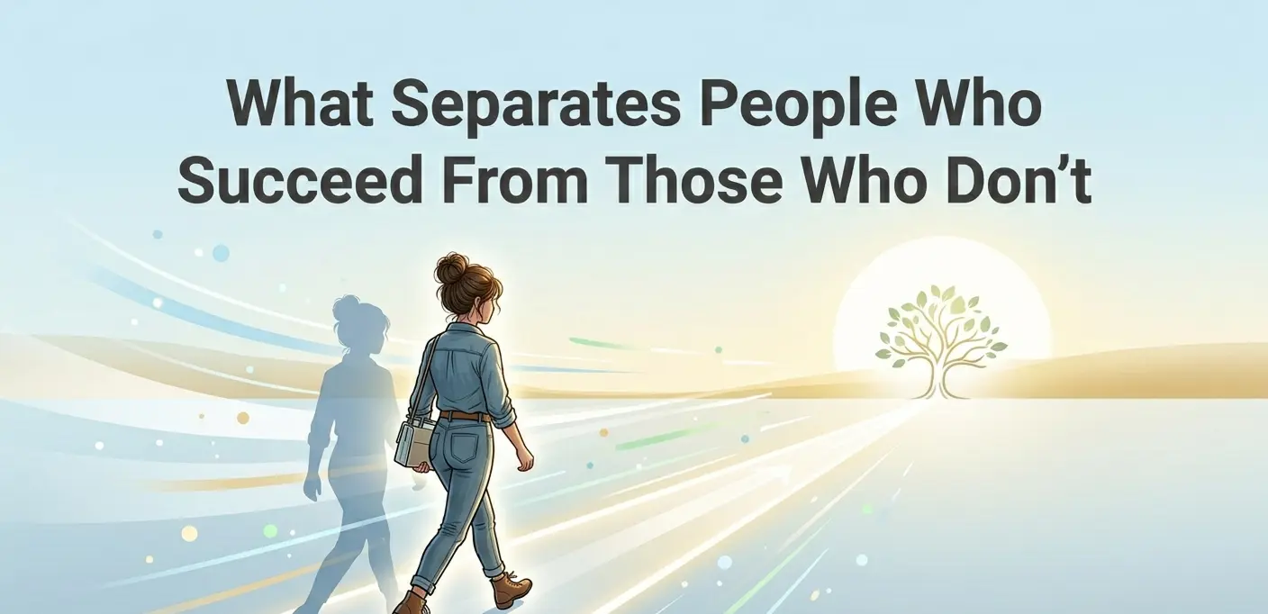 What Actually Separates People Who Succeed From People Who Don't